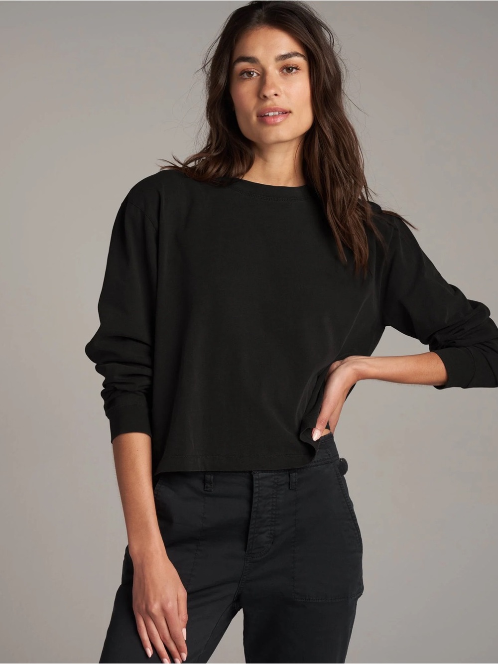 Rowan Reagan Long Sleeve Boyfriend Tee - sz M